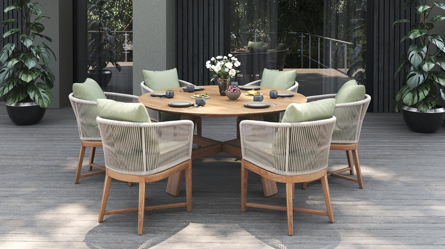 Octa Round Dining Table 150 - Ambiance Image~~