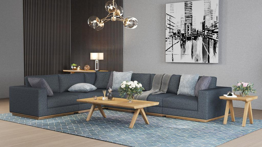 Oburr Side Corner Modular Sofa - Ambiance Image~~