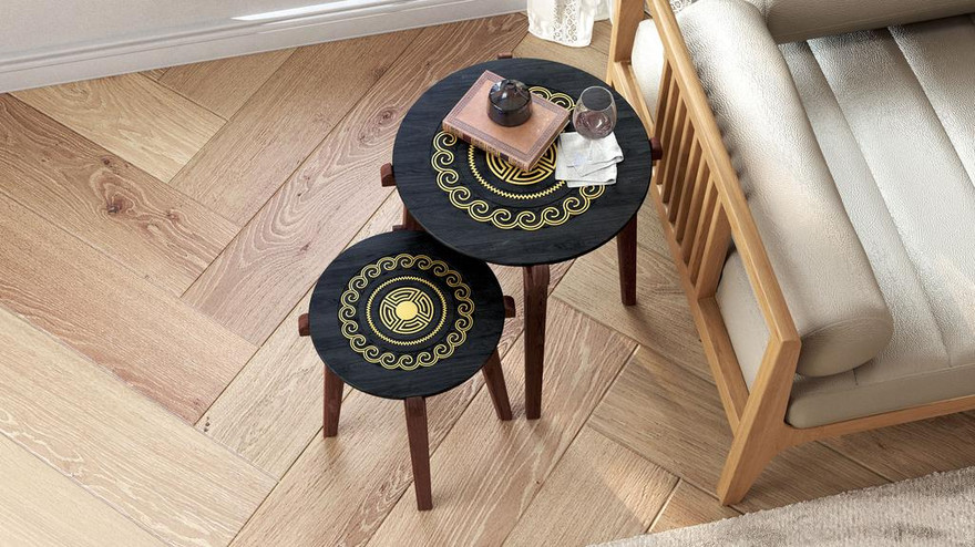 Torajo Accent Table Small - Ambiance Image~~