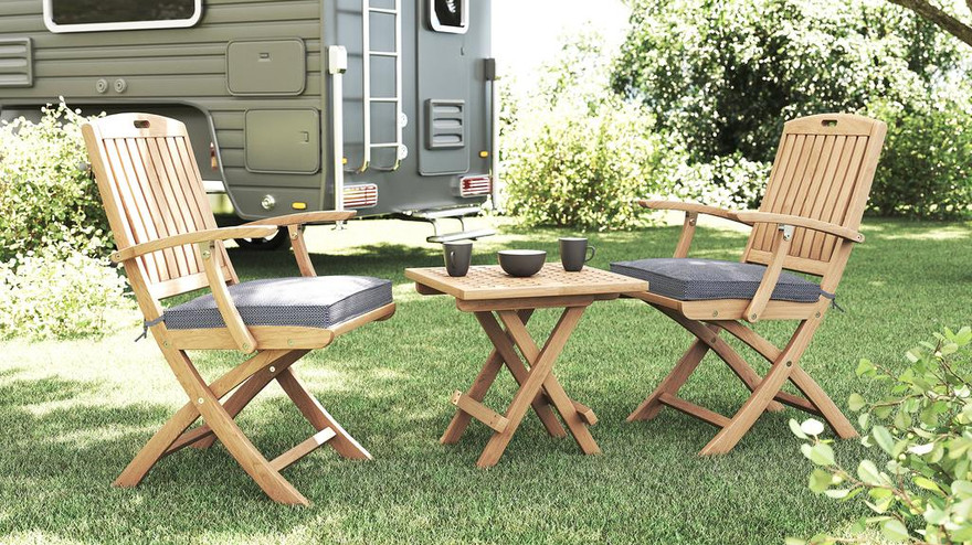 Picnic Folding Table Square 50 - Ambiance Image~~