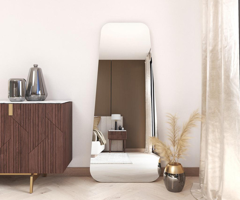 Ovate Leaning Mirror - Ambiance Image~~