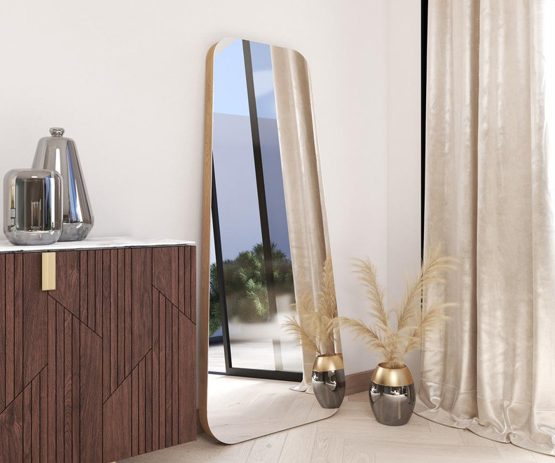 Ovate Leaning Mirror - Ambiance Image~~