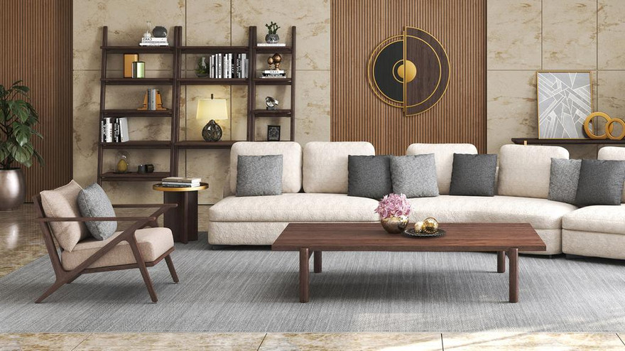 Raul Living Recta Coffee Table 180 - Ambiance Image~~