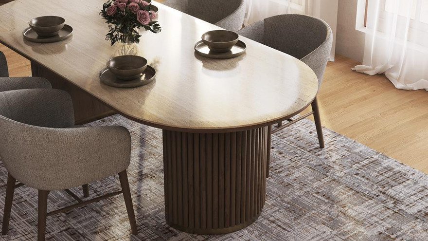 Morison Recta Dining Table 180 - Sintered Stone - Ambiance Image~~