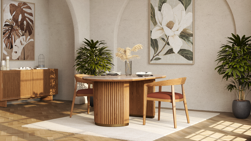 Morison Recta Dining Table 180 - Sintered Stone - Ambiance Image~~