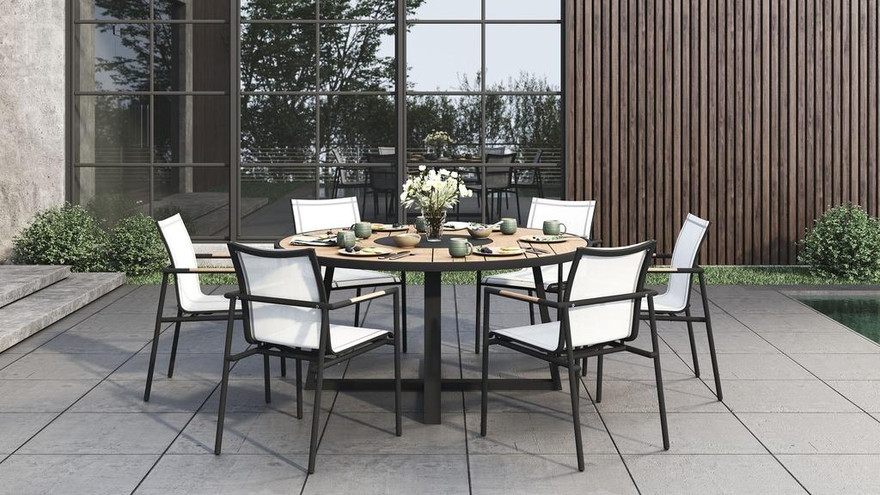 Jardin Round Dining Table 160 - Ambiance Image~~