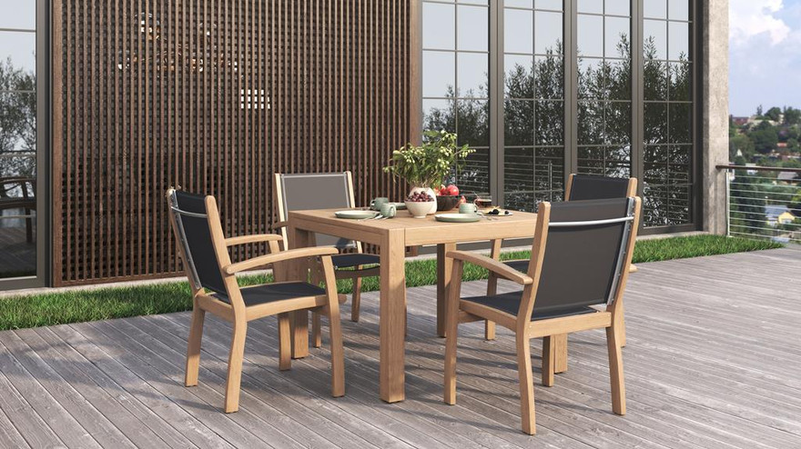 Rivera Stacking Arm Chair - Ambiance Image~~