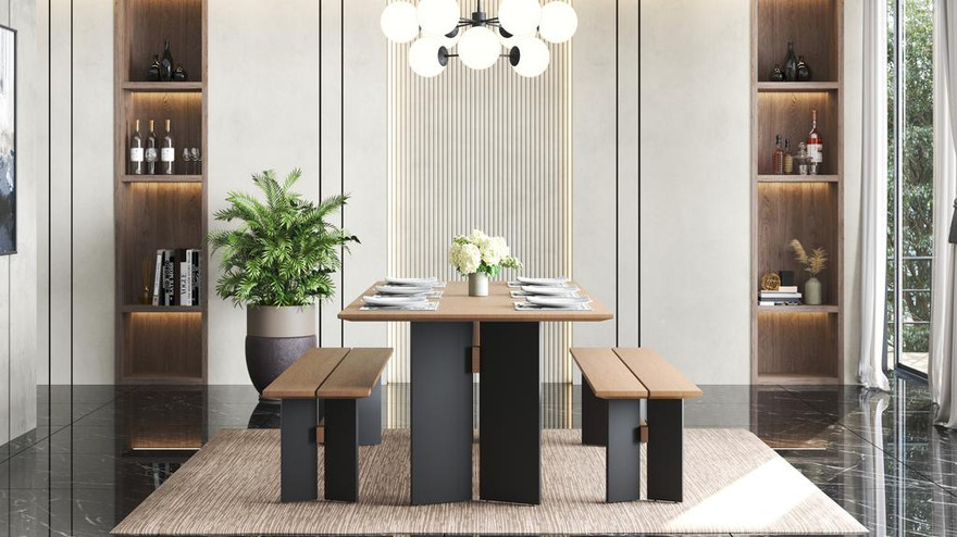 Stark Dining Bench - Ambiance Image~~
