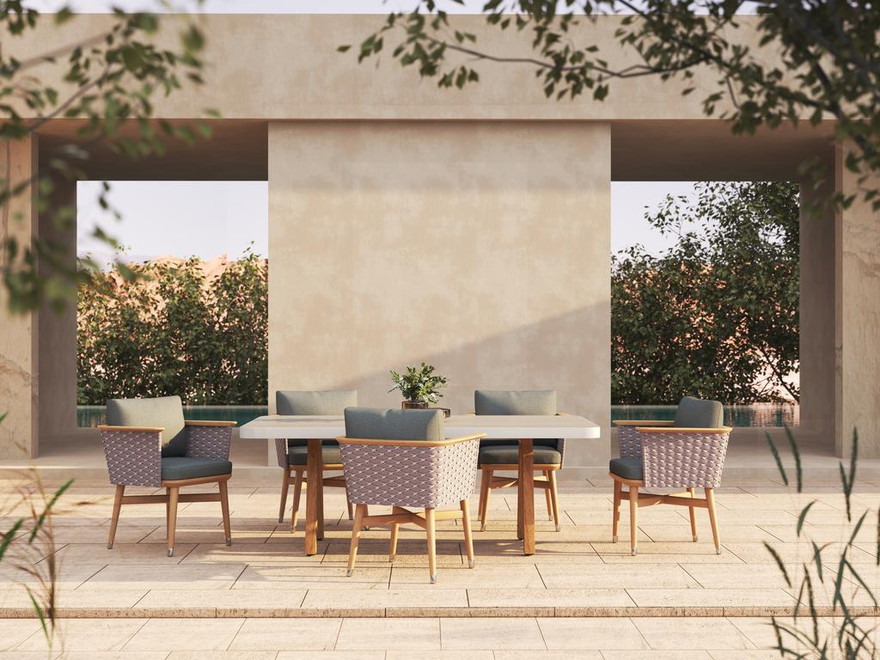 Sana Recta Dining Table 200 - Ambiance Image~~