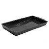 10"x 5" Single Block Black  Tray