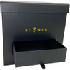 Black Square Floral Box with Drawer