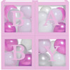 Pink Balloon Baby Boxes - 4 Pieces