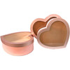 21.5" XXL Floral Heart Box - Set of 3 - Pink