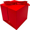 7.25" Surprise Opening Heart Floral Box - Red