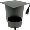 7" Graduation Flower Box with Drawer - Black