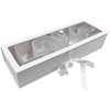 22" Love Enclosed Floral Boxes - White