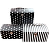 10" Folding Trunk Floral Box - Black