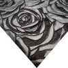 Woven Rose Black Floral Wrapping Paper - 20 Sheets