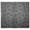 Woven Rose Black Floral Wrapping Paper - 20 Sheets
