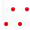 White and Red Polkadot Floral Wrapping Paper - 20 Sheets