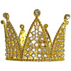 3.75" Gold Rhinestones Crown