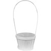 14" White Splendor Floral Basket with Liner