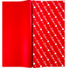Cupids Love Arrow Red Floral Wrapping Paper - 20 Sheets