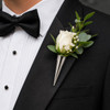 3" Boutonniere Magnetic Lapel Holder - Silver