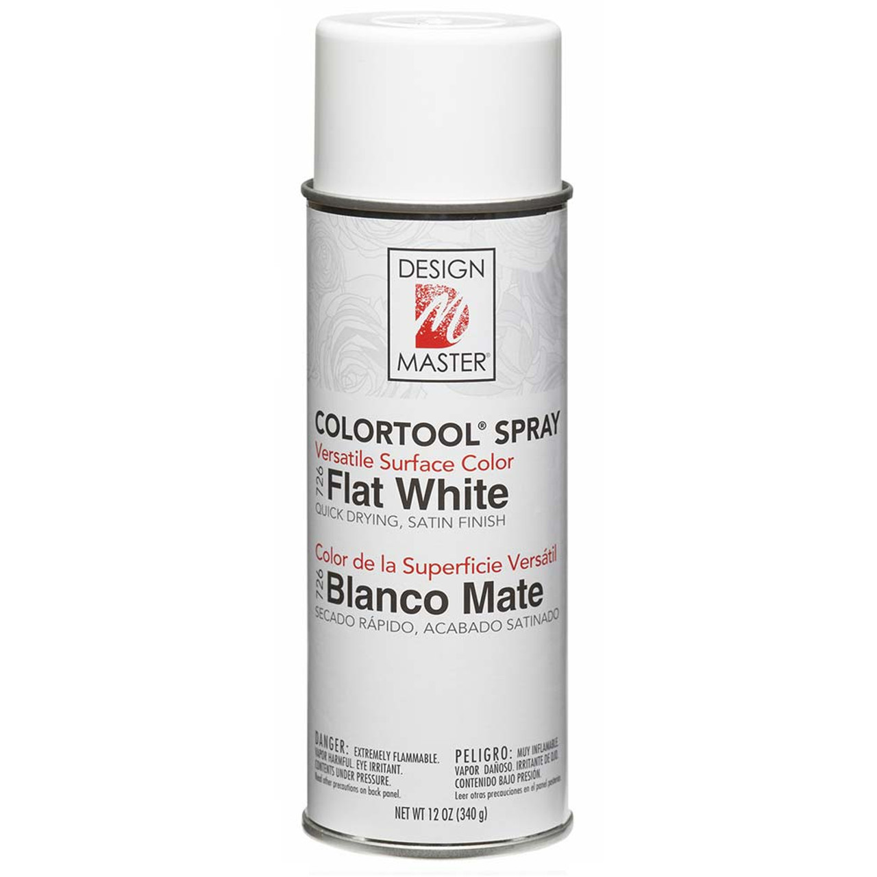 Design Master Colortool Spray Paint, Flat White - 12 fl oz can