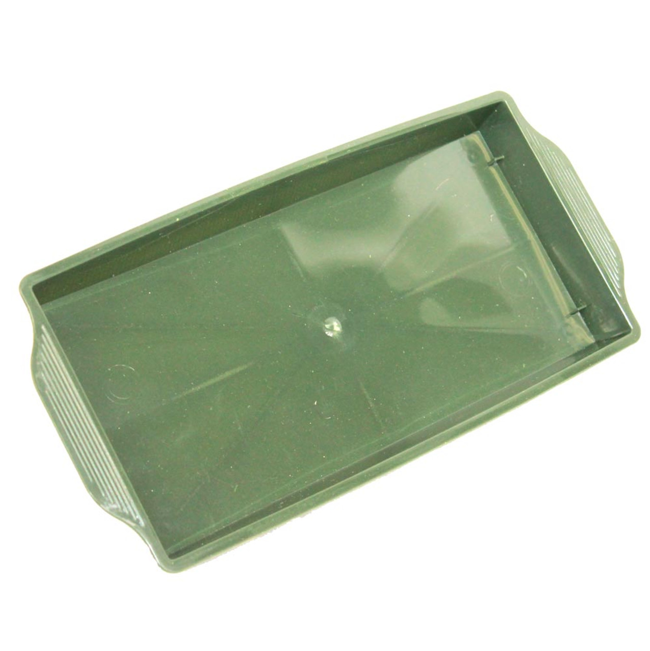 9 Green Single Brick Plastic Flat Tray