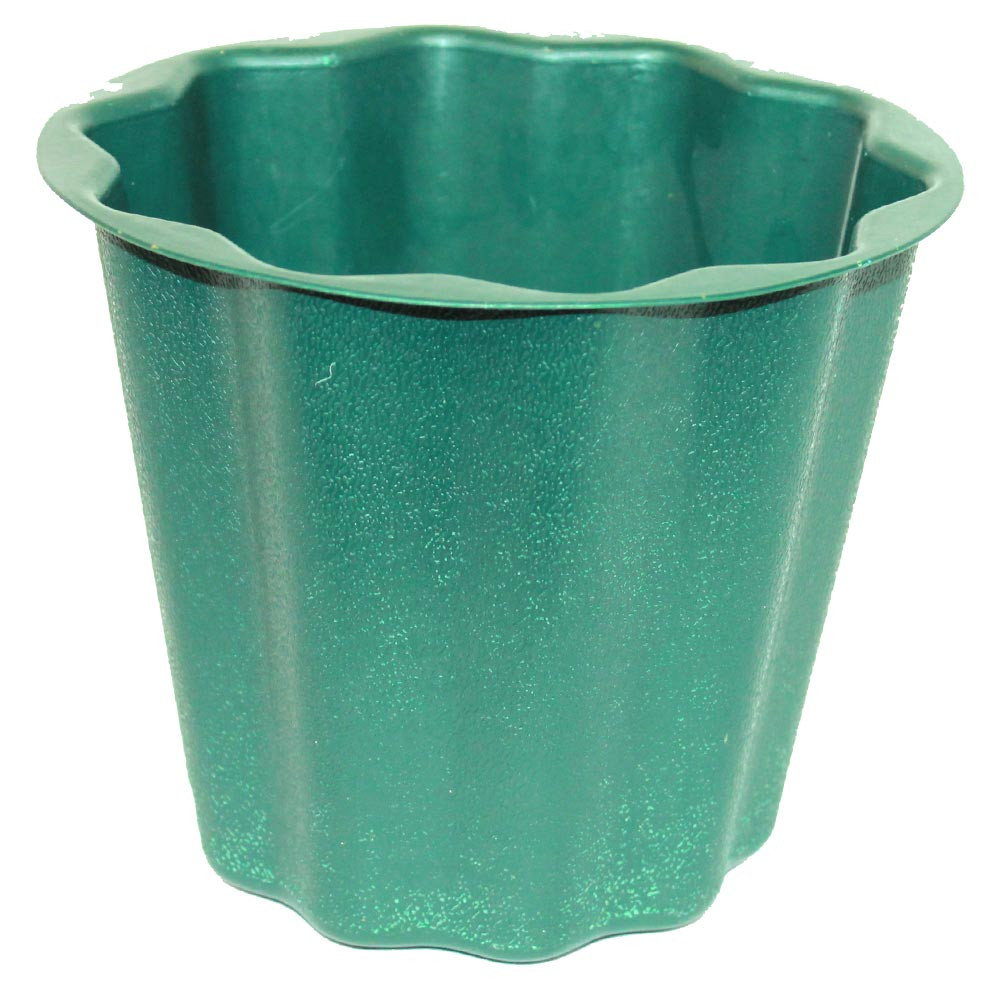 8" Green Flower Pot Container LO Florist Supplies