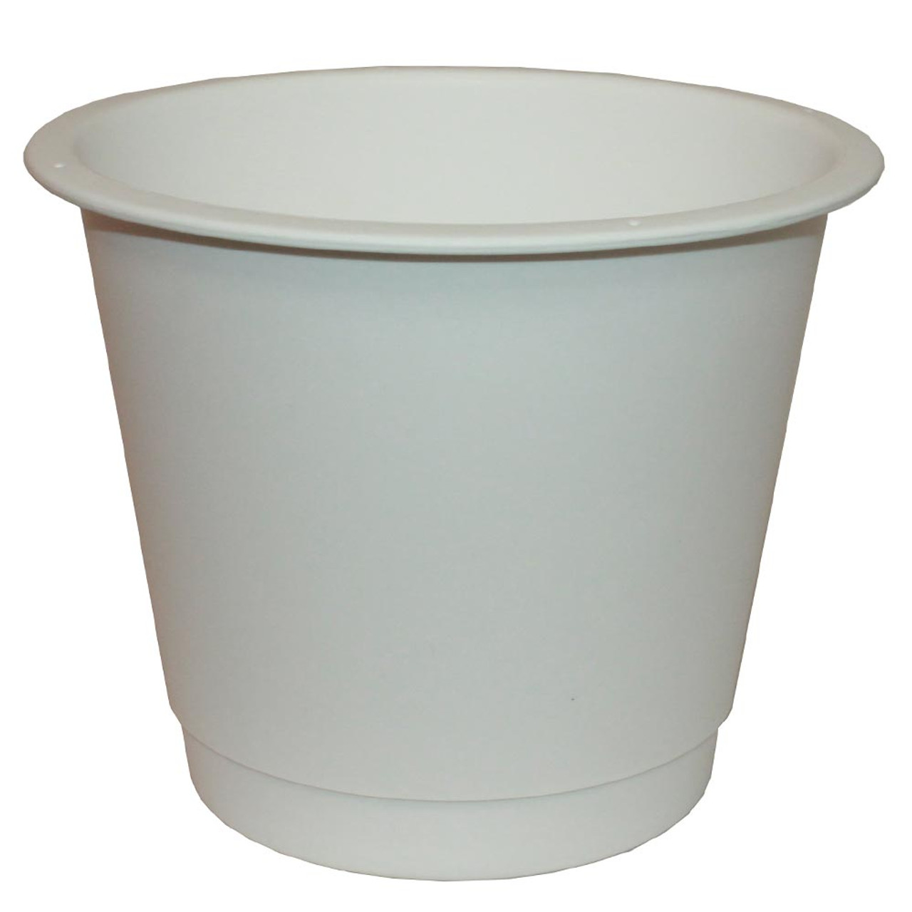 small white plastic buckets