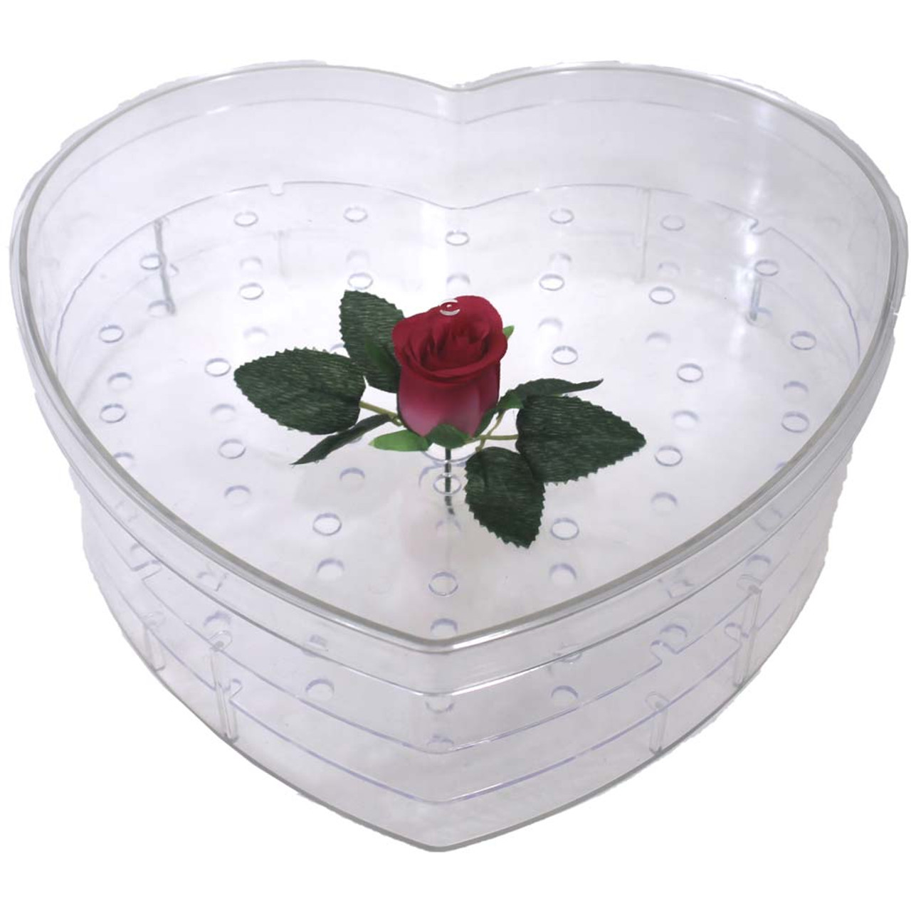 Acrylic Heart Box - Large - 13 36 Holes