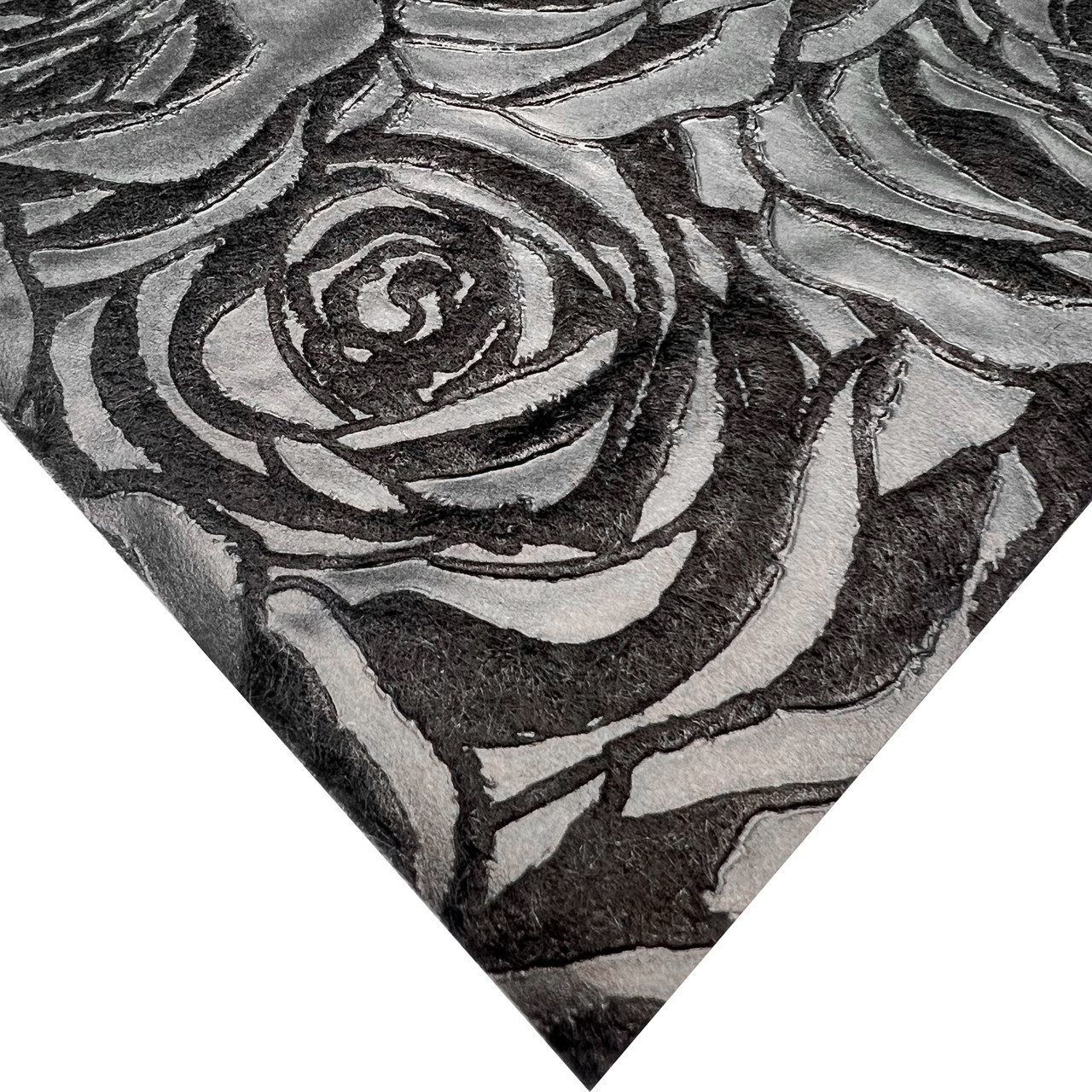 Woven Rose Black Floral Wrapping Paper - 20 Sheets - LO Florist Supplies