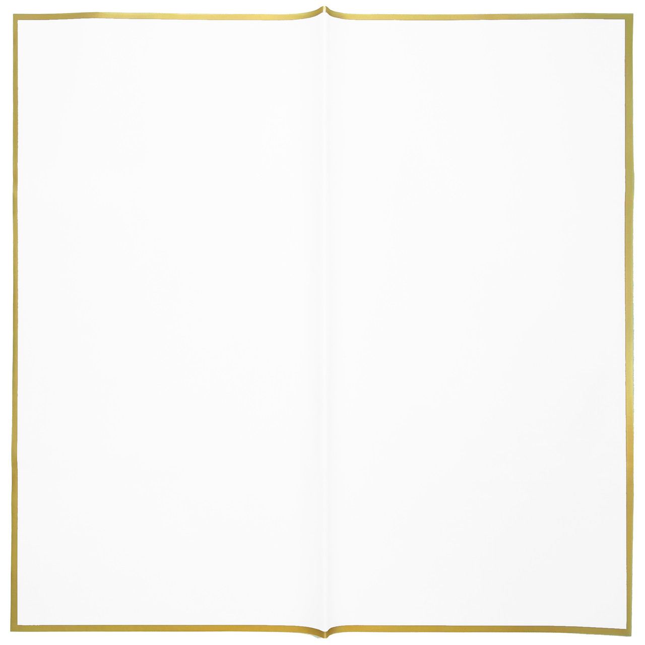 Gold Edge White Floral Wrapping Paper - 20 Sheets