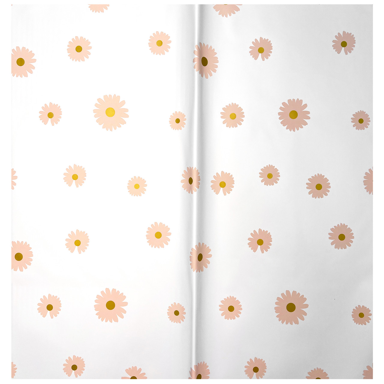 White Floral Wrapping Paper - 20 Sheets - LO Florist Supplies