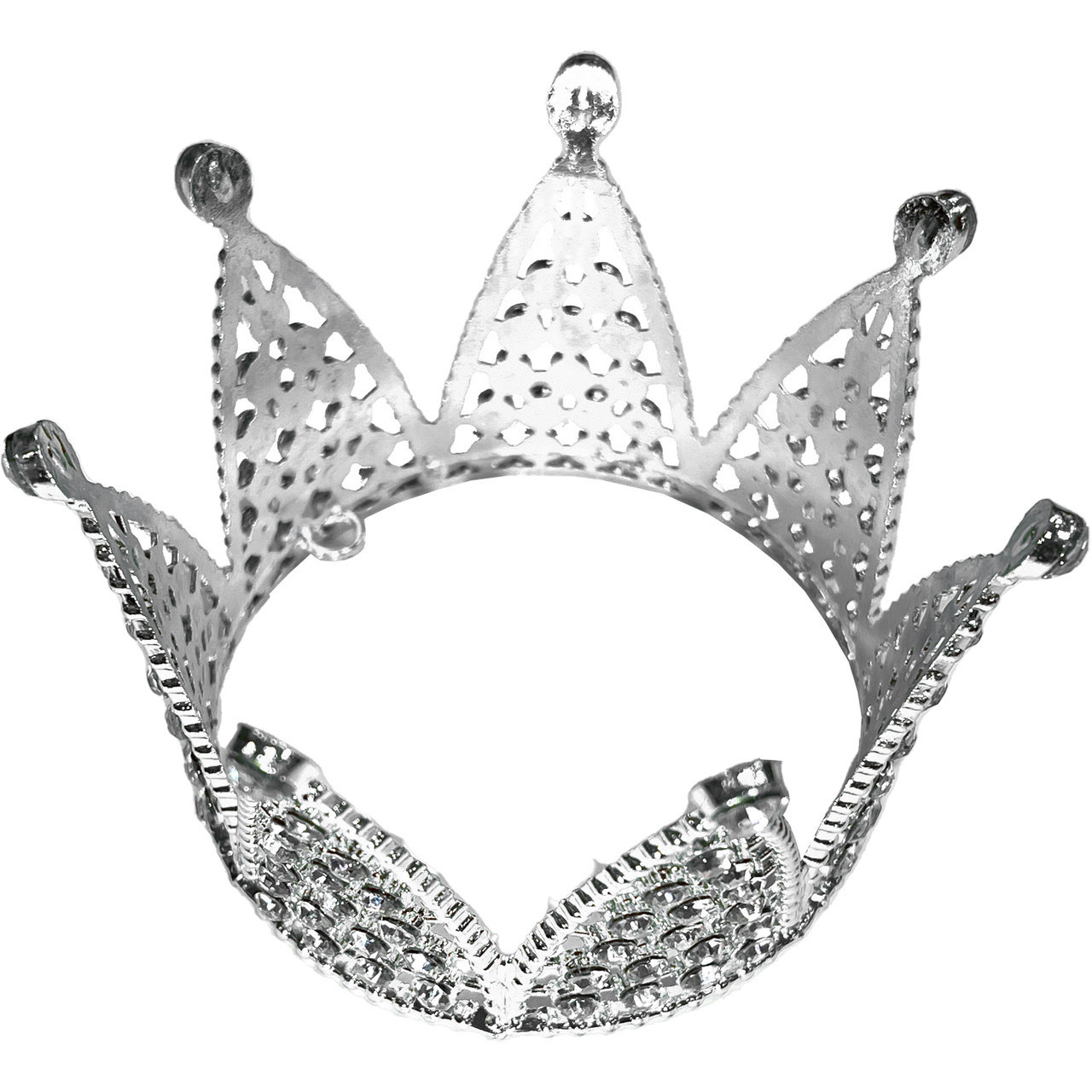 3 Silver Rhinestones Crown