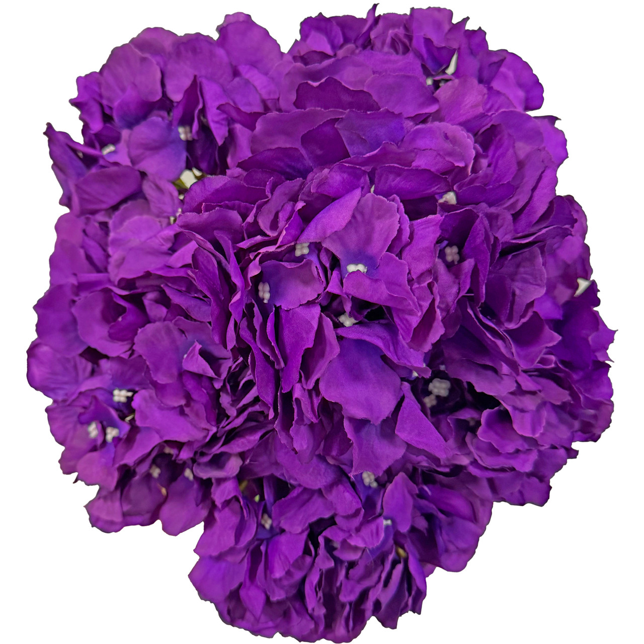 21” Hydrangea Bunch - 6 Heads - Purple - LO Florist Supplies