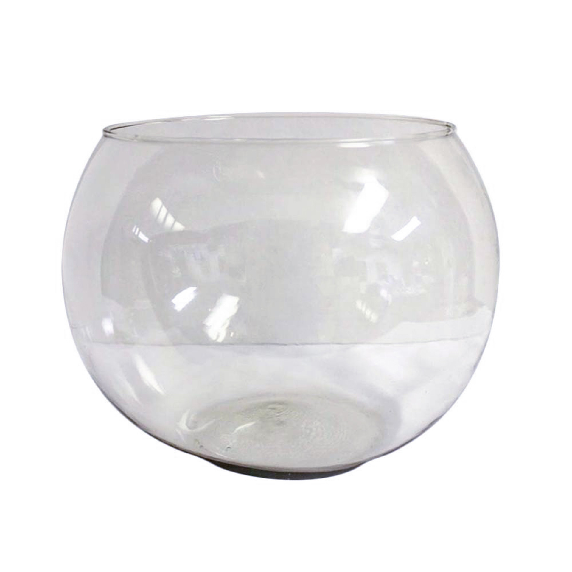 5.5" Fluted Ivy Bowl Glass Vase LO Florist Supplies