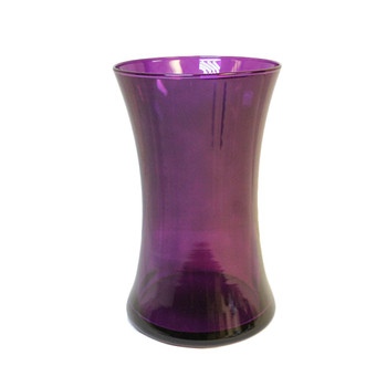 8"H Purple Gathering Glass Vase