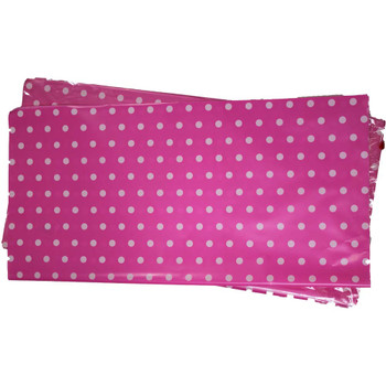 22" Hot Pink Polka Dot Cellophane Sheets - 50 Sheets