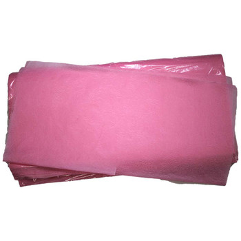 24" Pink Non-Woven Floral Wrapping Paper -  50 Sheets