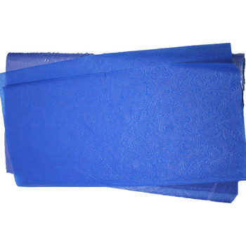 24" Royal Blue Non-Woven Floral Wrapping Paper -  50 Sheets