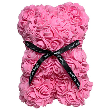 10" Pink Rose Foamy Teddy Bear in Box 10" Pink Rose Foamy Teddy Bear in Box