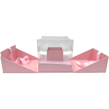 7.25" Surprise Opening Floral Box - Pink