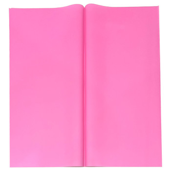 Hot Pink Floral Wrapping Paper - 20 Sheets