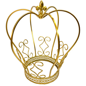 12" Floral Centerpiece Crown - Gold