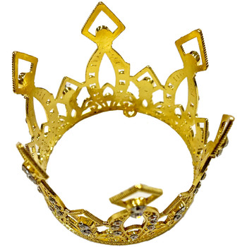 3" Gold Rhinestones Crown