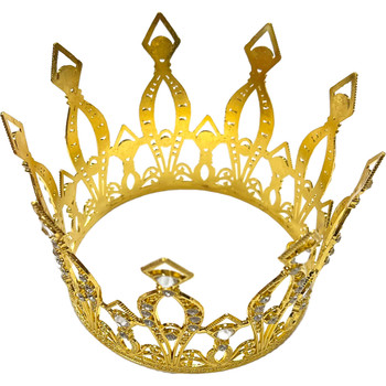 5.5" Gold Rhinestones Crown