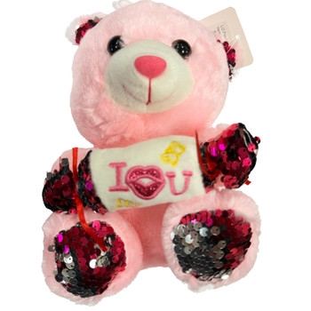 8" Love You Candy Teddy Bears - Pink